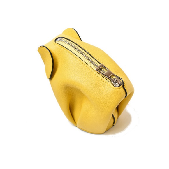 Loewe Coin Case Elephant Charm Yellow - Picture 4 of 8